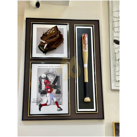 Baseball Kit 3D Wall Frame