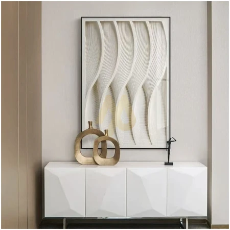 120x80cm Wavy Patterned Acrylic Art