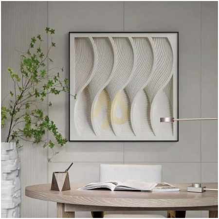 100×100 Wavy Patterned Acrylic Art