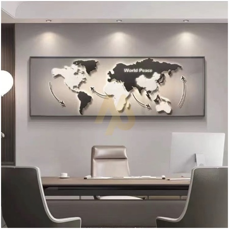 White World Peace Acrylic Wall Art