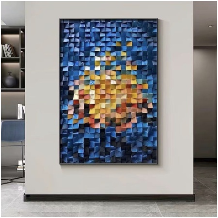 Azure Mosaic Blend Frame