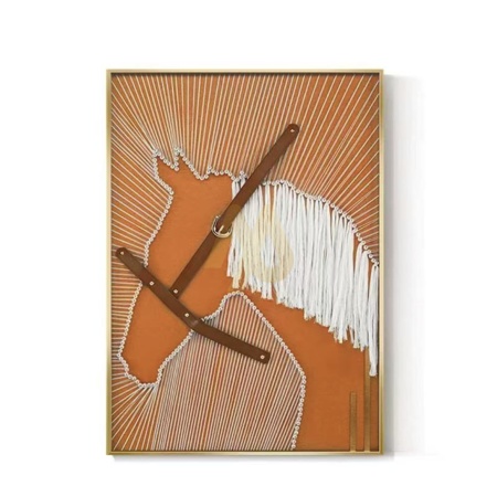 Equestrian Thread Art Frame