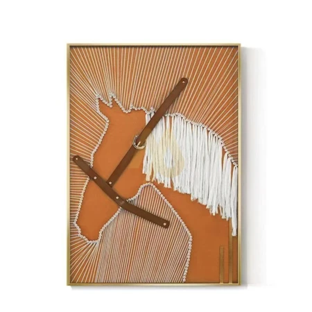 Equestrian Thread Art Frame