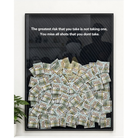 Greatest Risk Money LED Frame