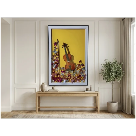 Golden Violin Butterfly Shadowbox